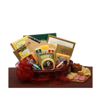 Gbds Fancy Favorites Gourmet Gift Basket - meat and cheese gift baskets - 1 Basket