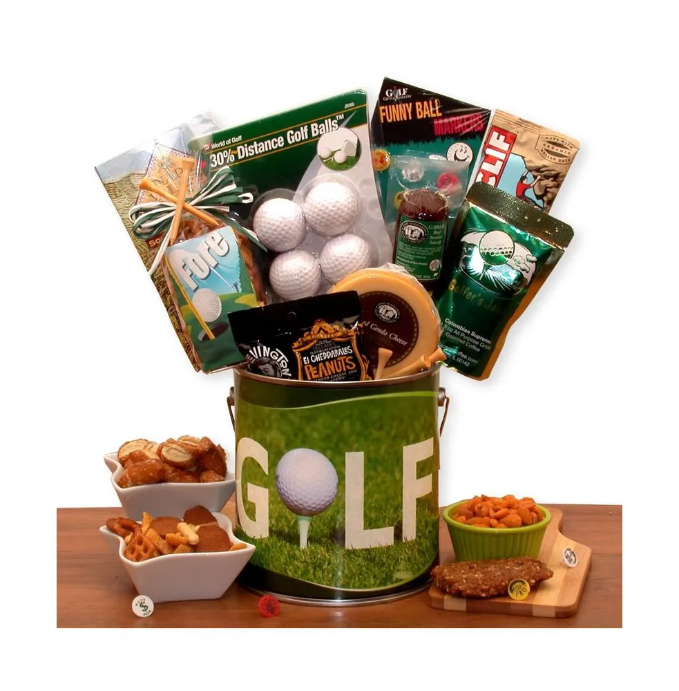 Gbds Fore! Golfers Gift Pail- gift for a man - 1 Basket