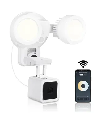 Wasserstein 3-in-1 Floodlight, Charger and Mount for Wyze Cam V3, 1500 lumens - with Motion Sensor and Timer Control (Wyze Camera Not Included)