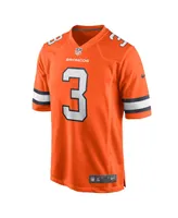 Men's Nike Russell Wilson Orange Denver Broncos Alternate Game Jersey