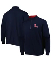 Men's Colosseum Ole Miss Rebels Tortugas Logo Quarter-Zip Jacket