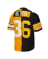 Men's Mitchell & Ness Jerome Bettis Black and Gold Pittsburgh Steelers 1996 Split Legacy Replica Jersey