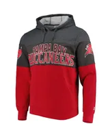 Men's Starter Heather Charcoal, Red Tampa Bay Buccaneers Extreme Pullover Hoodie