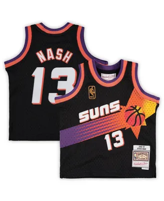 Infant Boys and Girls Mitchell & Ness Steve Nash Black Phoenix Suns 1996/97 Hardwood Classics Retired Player Jersey