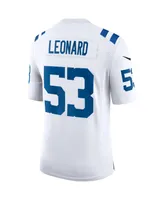 Men's Nike Shaquille Leonard White Indianapolis Colts Vapor Limited Jersey