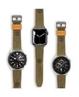 Timberland Unisex Daintree Dark Green Genuine Leather Universal Smart Watch Strap 22mm