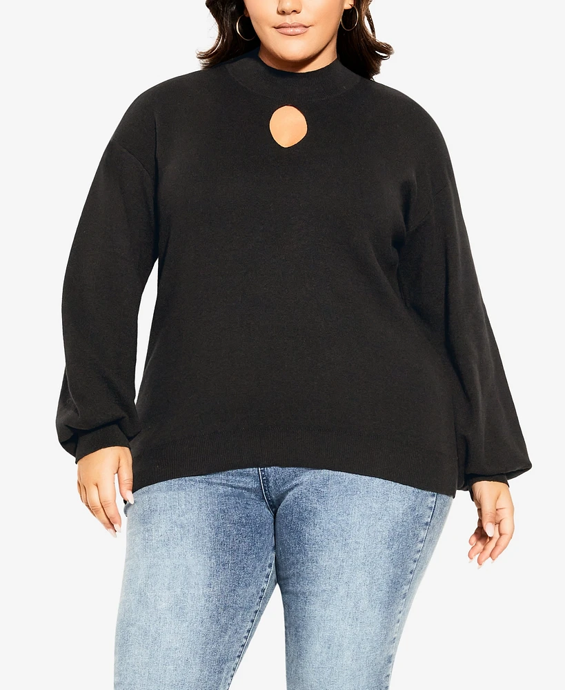 City Chic Plus Evelyn Sweater