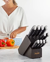 JoyJolt 11 Piece Assorted Knife Block and High Carbon Steel Kitchen Knife Set