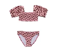 Toddler, Child Girls Wild Love Puff Sleeve Bikini