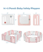 16 Panels Baby Safety Playpen Kids Safety Activity Play Center