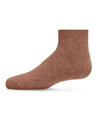 Kids Unisex Thin Ribbed Cotton Anklet Socks