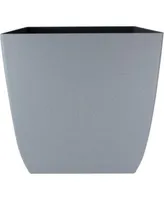 Hc Companies Santa Fe Square Plastic Planter Pebble Gray 12" x 12"