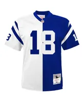 Big Boys and Girls Mitchell & Ness Peyton Manning White, Royal Indianapolis Colts Split Legacy Jersey