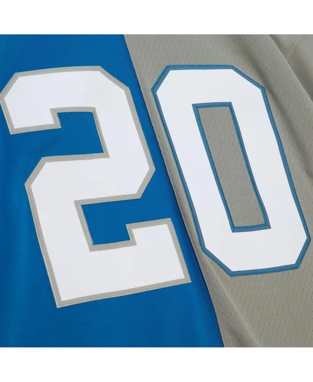 Barry Sanders Detroit Lions Mitchell & Ness Retired Player Name & Number  Burst T-Shirt - White