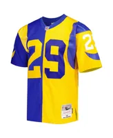 Men's Mitchell & Ness Eric Dickerson Royal, Gold Los Angeles Rams 1984 Split Legacy Replica Jersey