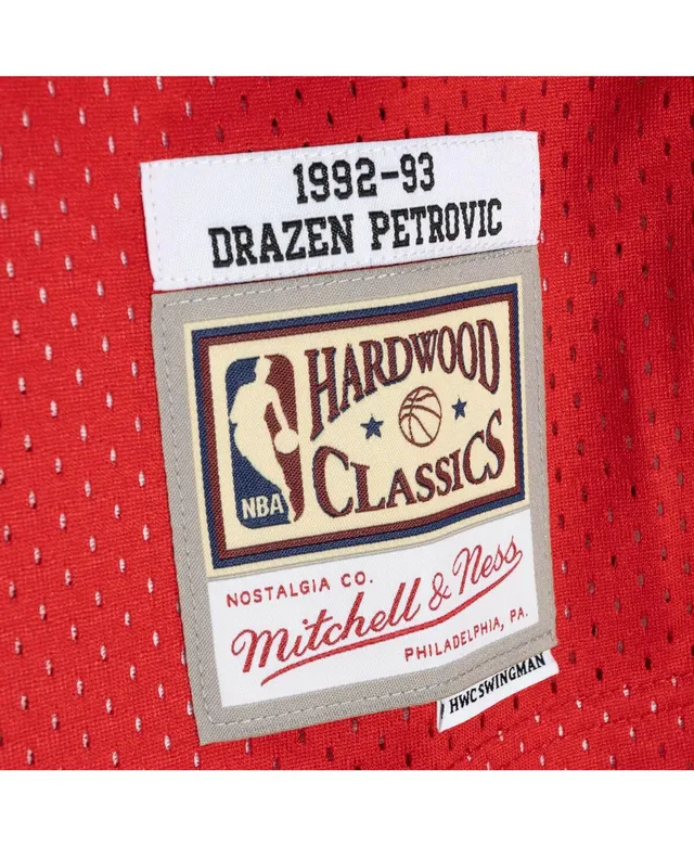 Drazen Petrovic New Jersey Nets Mitchell & Ness Hardwood Classics Tie-Dye  Name & Number Tank Top - Blue/Red