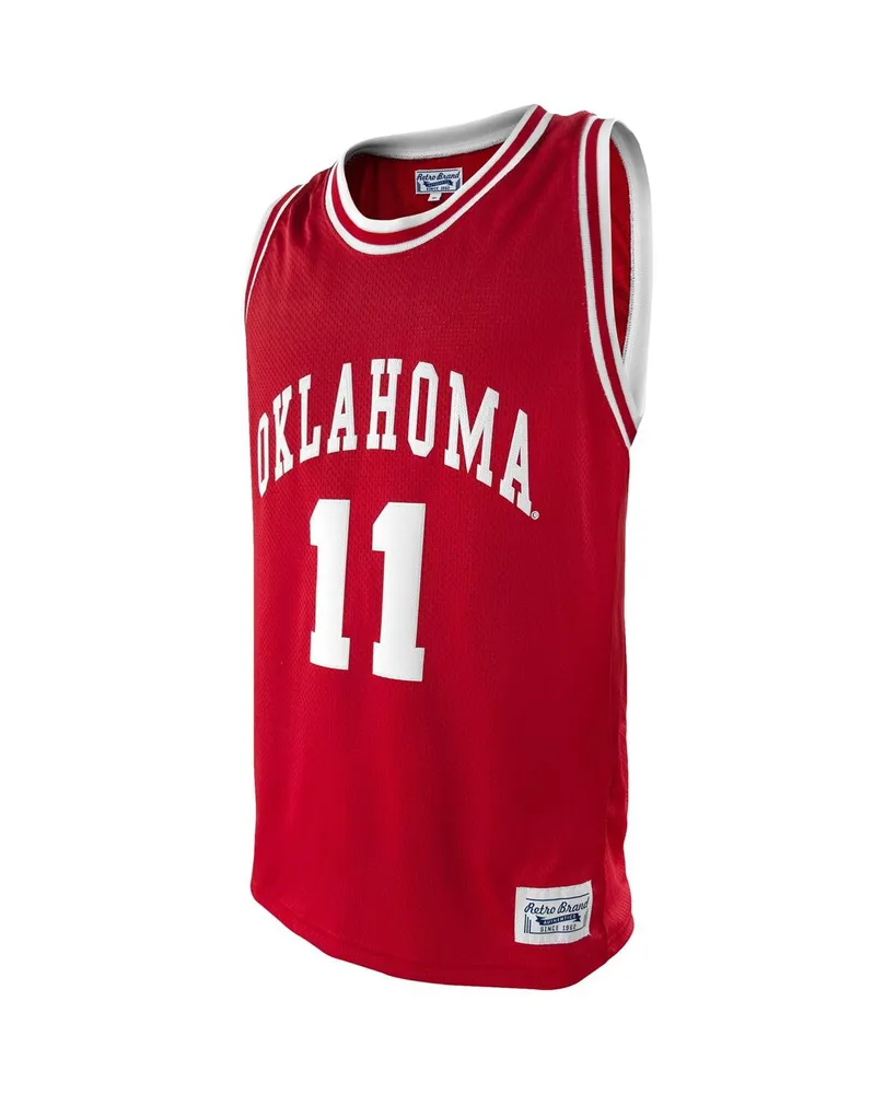 Men's Original Retro Brand Trae Young Crimson Oklahoma Sooners Alumni Basketball Jersey