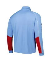 Men's Columbia Powder Blue Ole Miss Rebels Shotgun 2.0 Omni-Wick Quarter-Zip Jacket