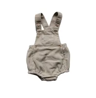 Baby Boy and Girl Cotton Corduroy Overall Romper