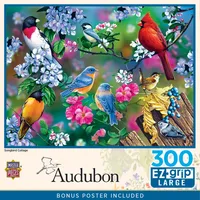 Masterpieces Audubon Songbird Collage 300 Piece Ez Grip Jigsaw Puzzle