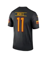 Men's Nike Carson Wentz Black Washington Commanders Alternate Legend Jersey