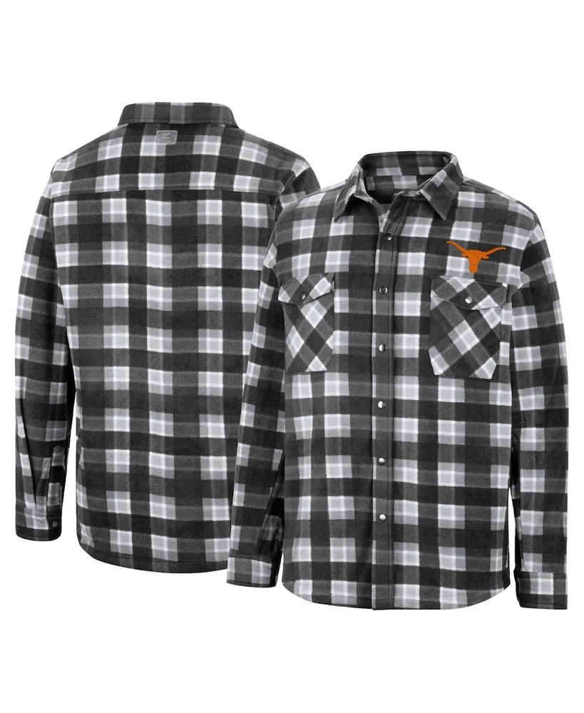 Men's Colosseum Black Texas Longhorns Ellis Full-Snap Jacket