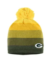 Women's Wear by Erin Andrews Gold Green Bay Packers Ombre Pom Knit Hat and Scarf Set