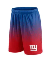 Men's Fanatics Royal, Red New York Giants Ombre Shorts