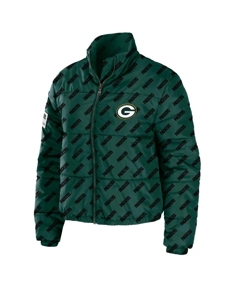 Women's Wear by Erin Andrews Green Bay Packers Puffer Full-Zip Jacket