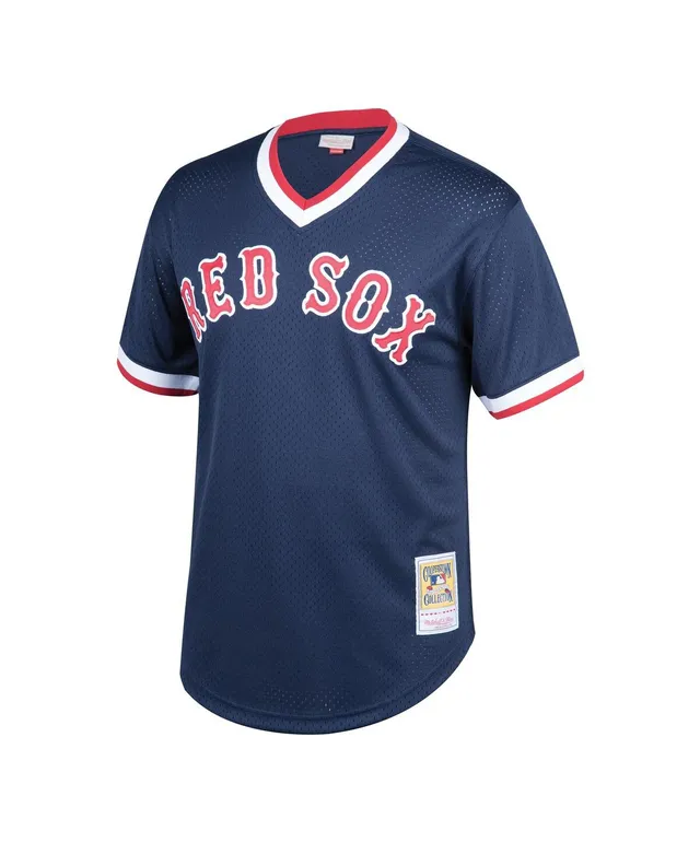 Youth Mitchell & Ness Ted Williams Navy Boston Red Sox Cooperstown  Collection Mesh Batting Practice Jersey