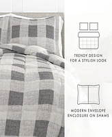 Home Collection Piece Premium Ultra Soft Gingham Comforter Set