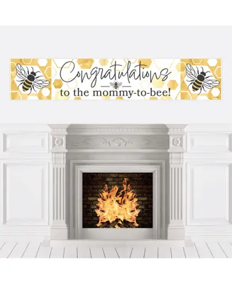 Little Bumblebee - Bee Baby Shower Decorations Party Banner