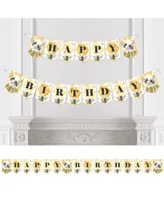 Little Bumblebee - Bee Birthday Party Bunting Banner - Party Decorations