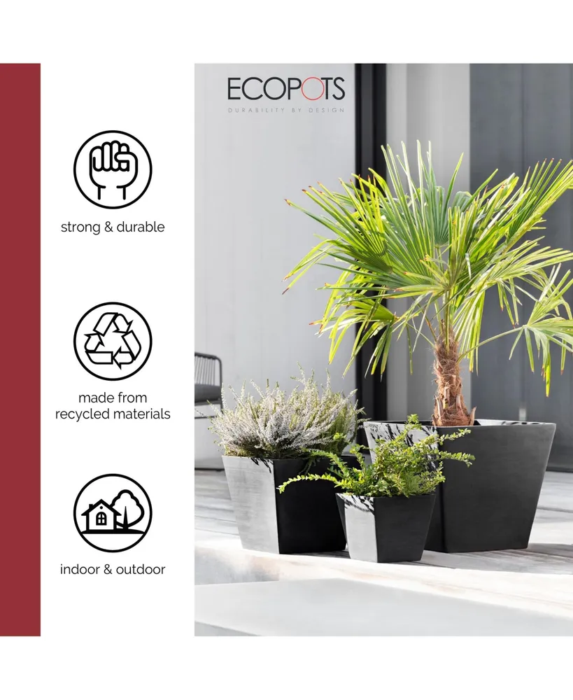 Ecopots Rotterdam Durable Indoor and Outdoor Planter