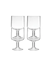 Lenox Tuscany Classics Stackable Wine Glass Set, 4 Piece