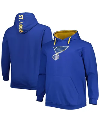 Men's Royal St. Louis Blues Big and Tall Fleece Pullover Hoodie