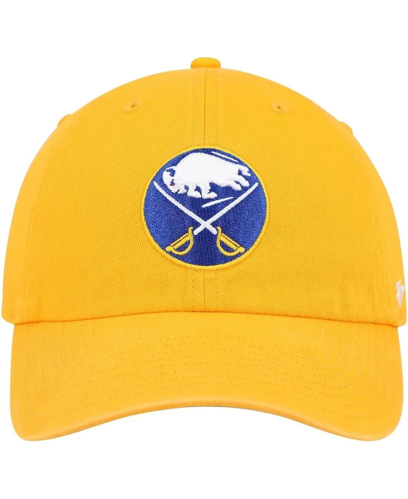 Men's '47 Brand Gold Buffalo Sabres Clean Up Adjustable Hat