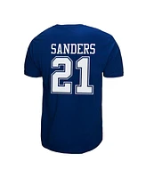 Men's Mitchell & Ness Deion Sanders Royal Dallas Cowboys Retired Player Logo Name and Number T-shirt