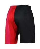 Men's Mitchell & Ness Black Miami Heat Hardwood Classics 2005 Split Swingman Shorts