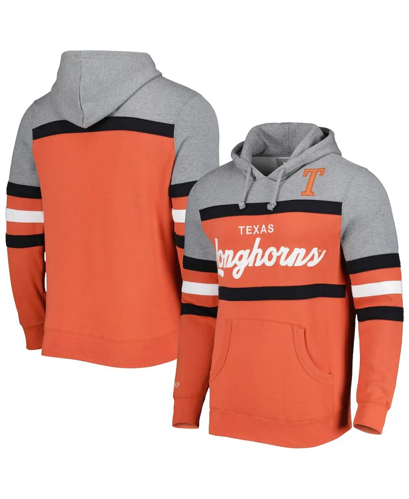 Men's Mitchell & Ness Texas Orange Texas Longhorns Head Coach Pullover Hoodie