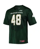 Men's Under Armour #48 Green Colorado State Rams Replica Football Jersey