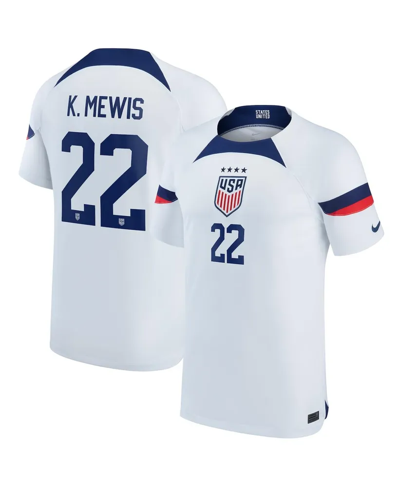 Youth Boys and Girls Nike Kristie Mewis White Uswnt 2022/23 Home Breathe Stadium Replica Player Jersey