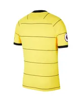 Men's Nike Yellow Chelsea 2021/22 Away Vapor Match Jersey