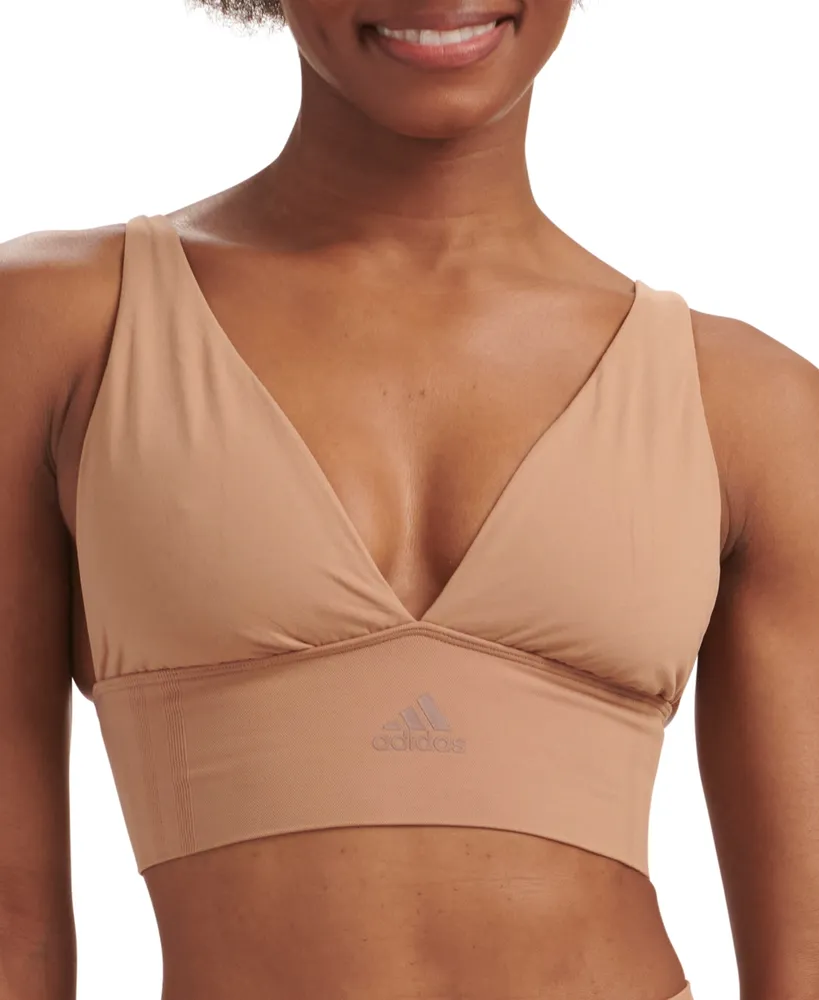 adidas Intimates Women's Longline Plunge Light Support Bra 4A7H69