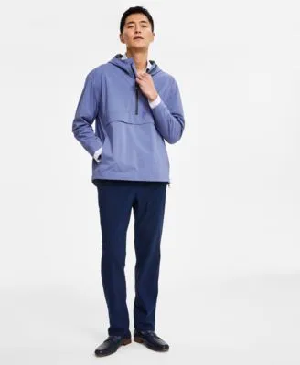 Alfani Mens Alfatech Popover Anorak Lightweight Jacket Alfatech Pants Gradient Plaid Long Sleeve Button Up Shirt Created For Macys