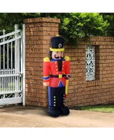 Homcom 6' Christmas Inflatable Nutcracker Soldier Blow-Up Yard Decoration