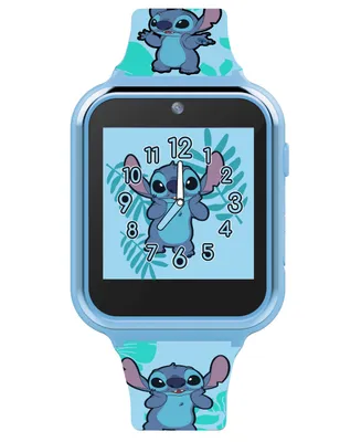 Disney Children's Stitch Blue Silicone Smart Watch 38mm