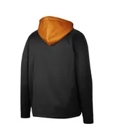 Men's Colosseum Black Texas Longhorns Luge 3.0 Quarter-Zip Hoodie