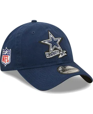 Big Boys New Era Navy Dallas Cowboys Sideline 9TWENTY Adjustable Hat