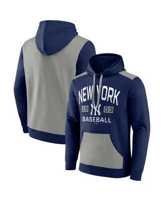 Men's Fanatics Navy, Gray New York Yankees Chip Team Pullover Hoodie